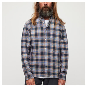 AllSaints Ventana Checked Relaxed Fit Shirt - Marine Blue